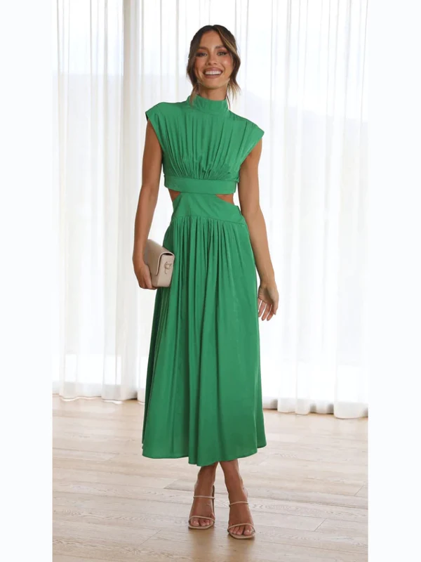 Vestido Longo Dominique estilo 2 em 1 verde