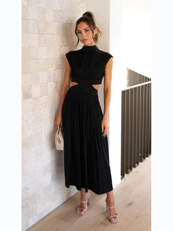 Vestido Longo Dominique estilo 2 em 1 preto