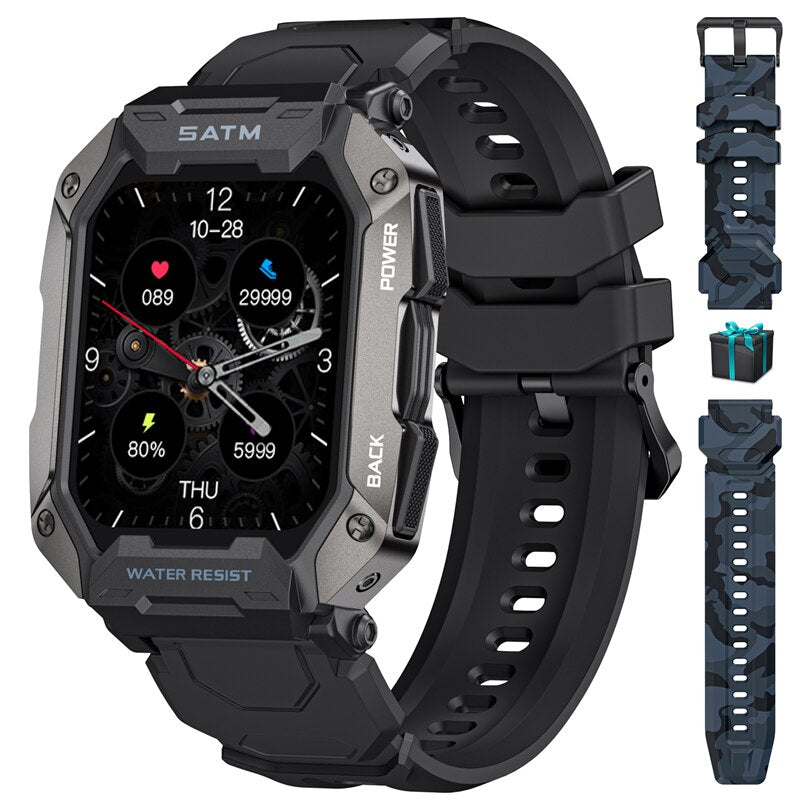 smartwatch max rock ultra preto com pulseira extra