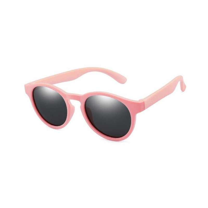 Óculos de sol infantil flexível kids wayfarer rosa